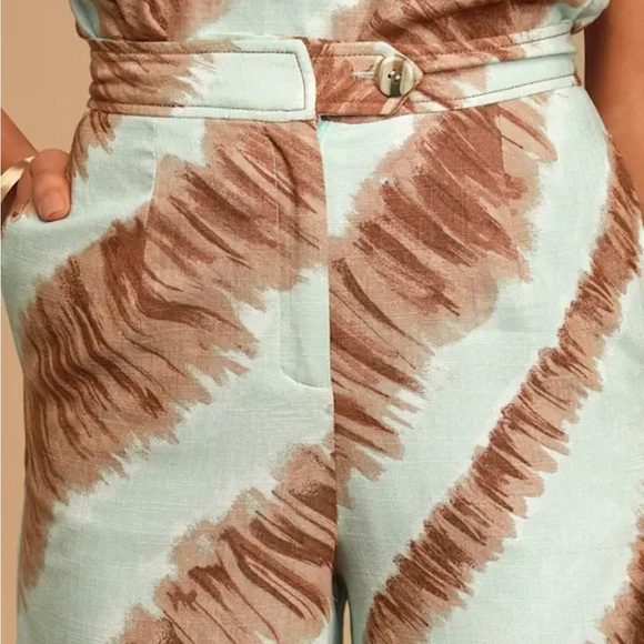 Moon River Gray and White Pants Large - Picture 13 of 14